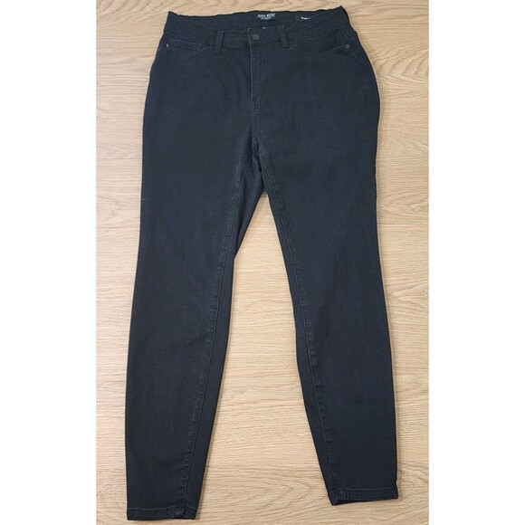 Judy Blue Skinny Fit Jeans Womens 14W Black Stretch Denim Dark Pants 32x28 - Picture 1 of 13